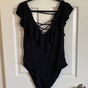 Black Forever 21+ Plus onesie